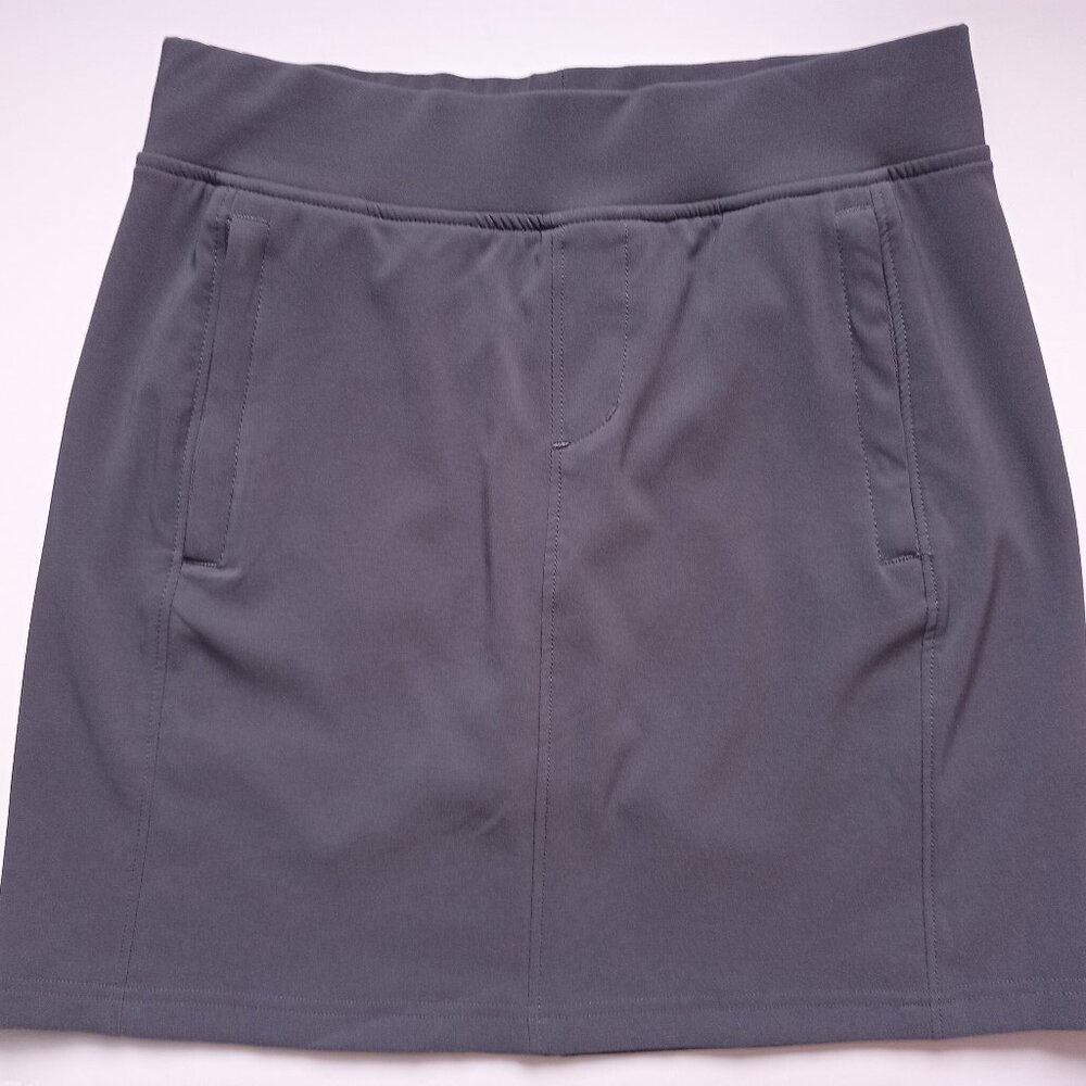Avalanche Mini Skort, Women's Gray Stretch Shorts Skirt, Athletic, Golf, Size S
